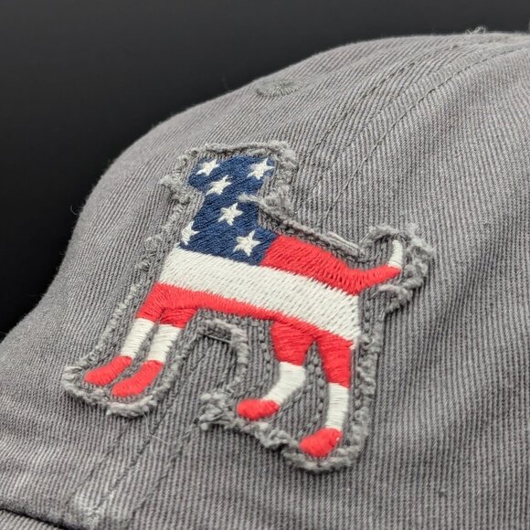 Life is Good. Tattered Chill Cap Americana Dog-Slate Gray - Picture 5 of 13